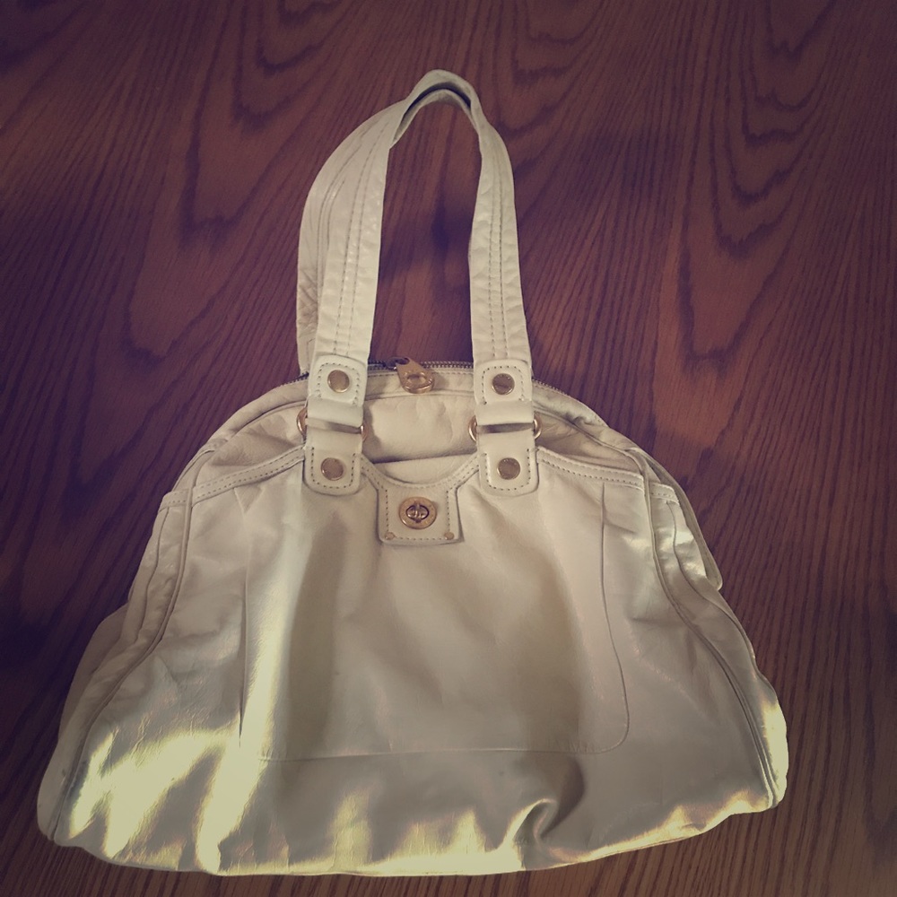 Marc by Marc Jacobs large cream leather tote